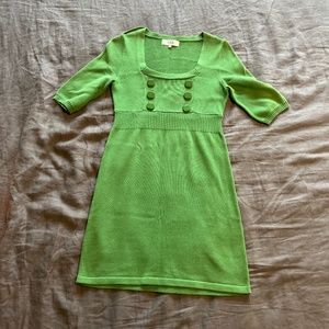 Green sweater dress by Tibi